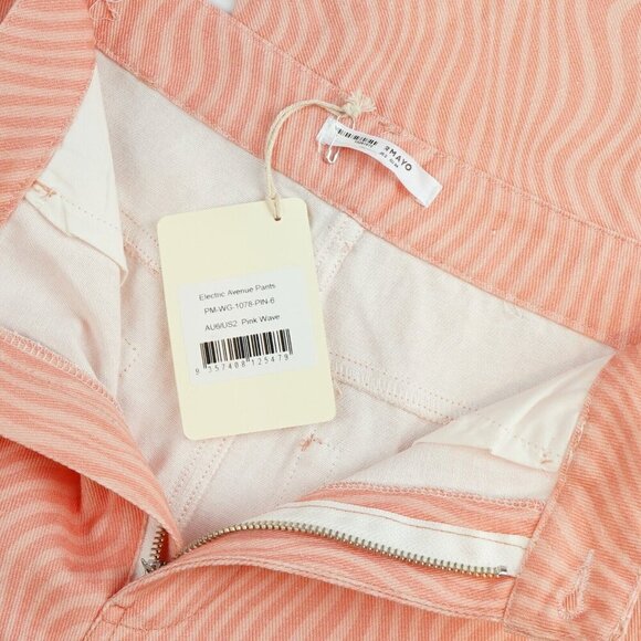 Peppermayo Pink Wave Electric Avenue Straight Leg Pants - US 2 - NWT - Picture 8 of 9